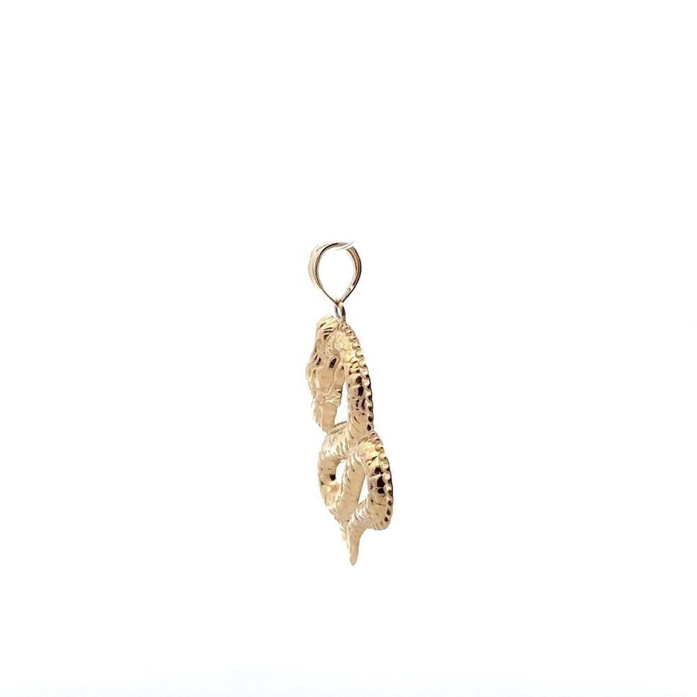 18K Gold Pendant Lucky Dragon Large 1.68 grams - Picture 9 of 13
